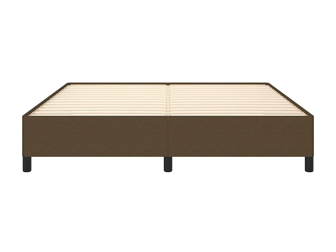 Lit-160x200 cm Marron foncé Tissu EGGB34963