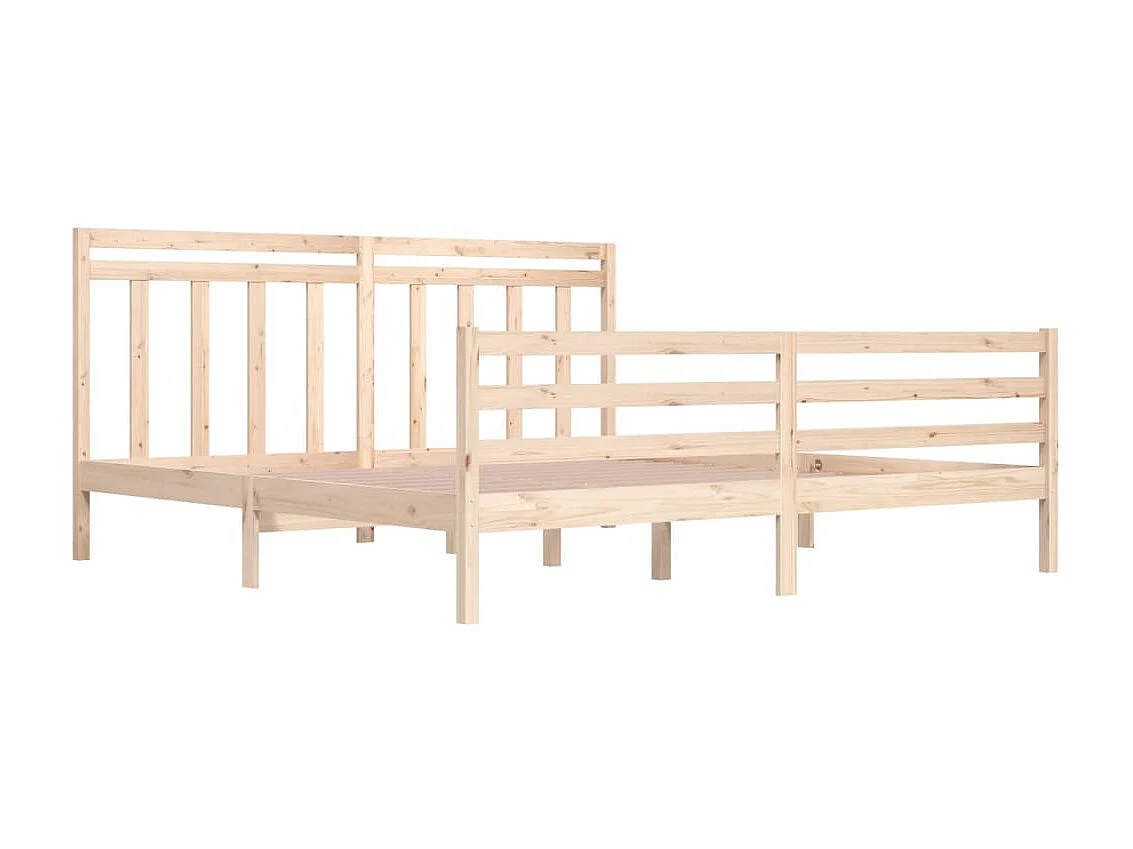 Lit-200x200 cm Bois massif EGGB78491