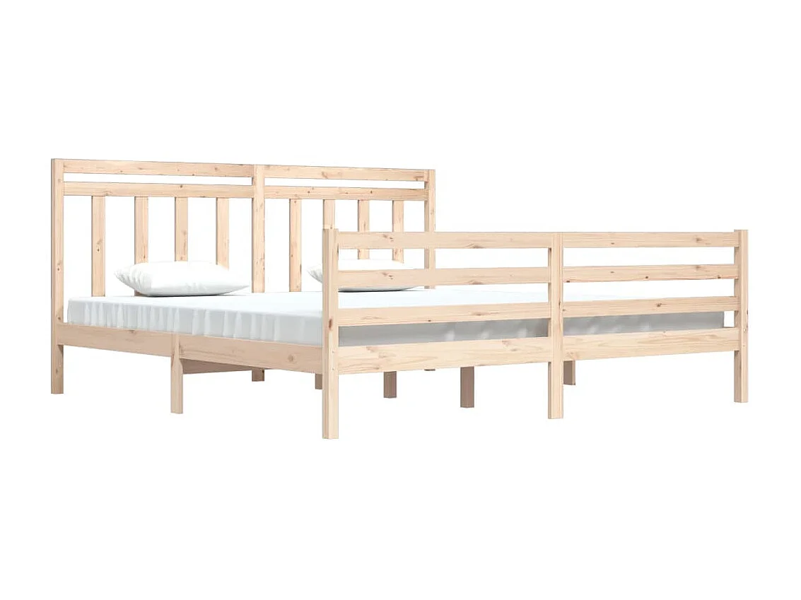 Bedframe massief hout 200x200 cm NL40247