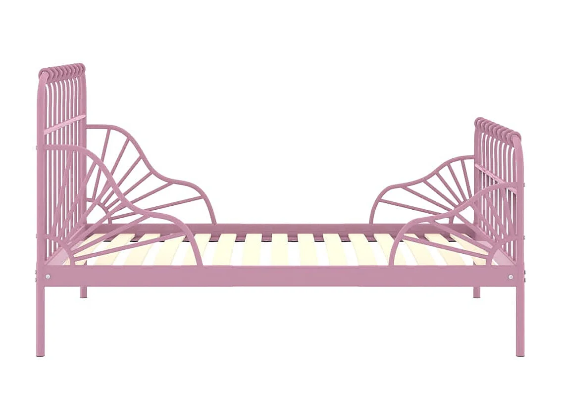 Lit-80x200 cm extensible Rose Métal EGGB36227