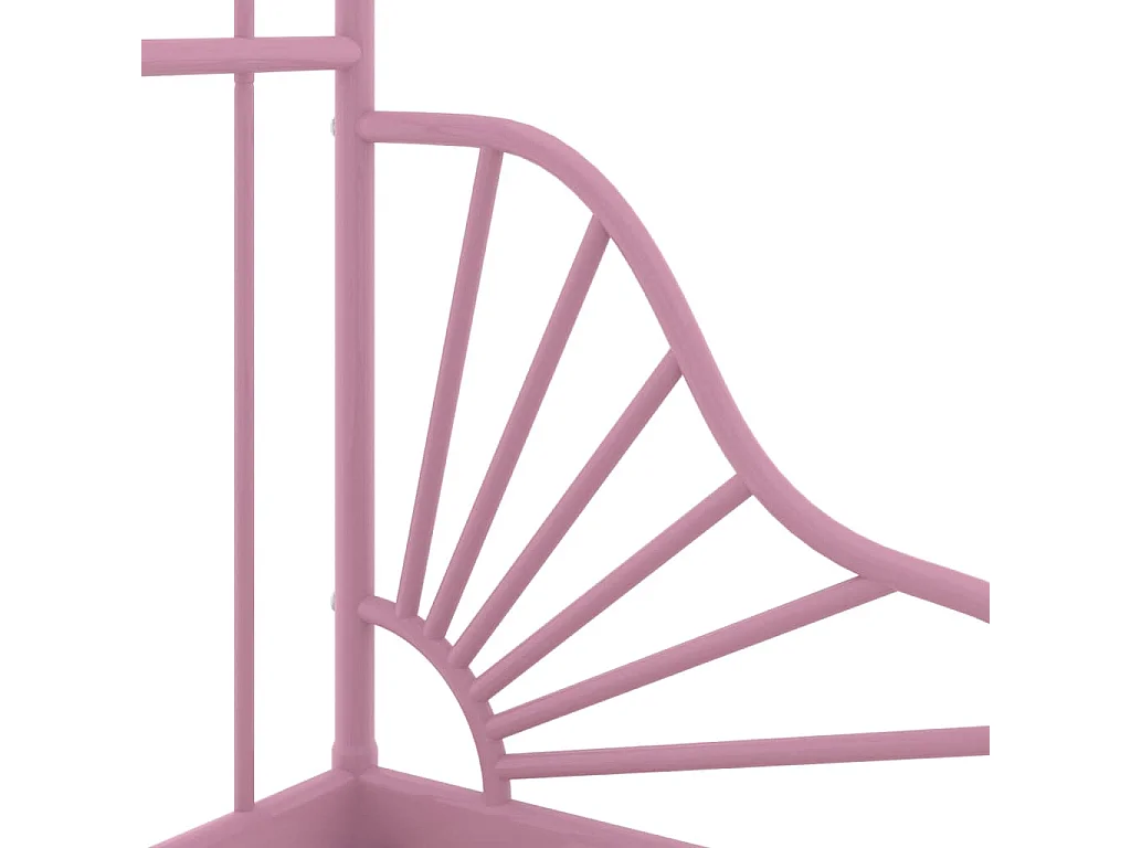 Lit-80x200 cm extensible Rose Métal EGGB36227