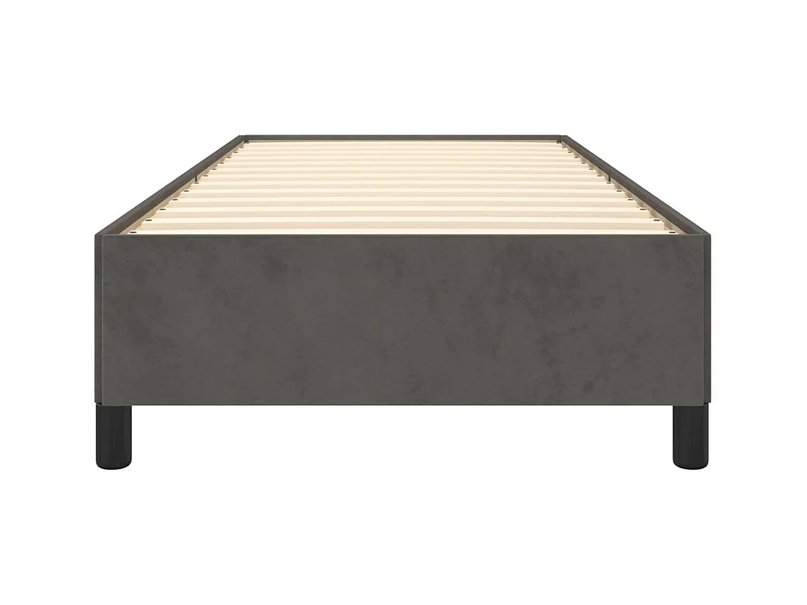 Cama 80x200 cm veludo cinzento-escuro PT106756
