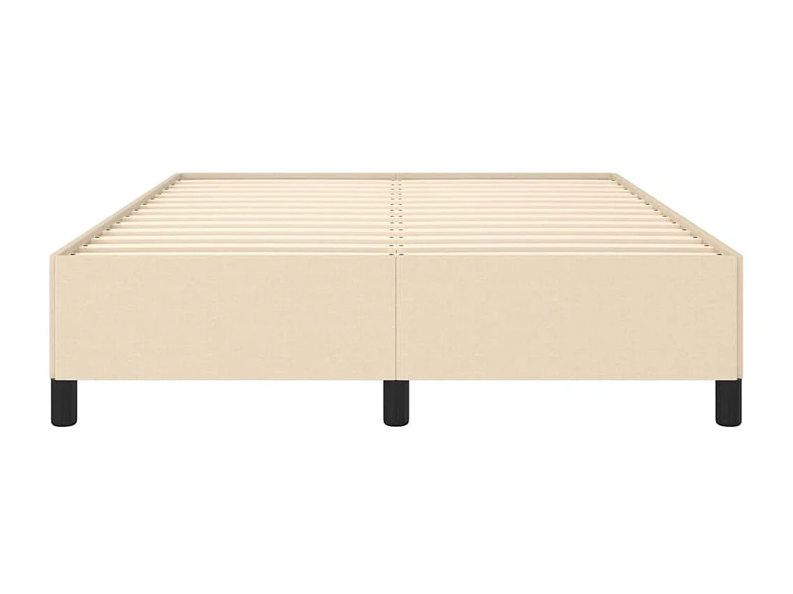 Lit-140x200 cm Crème Tissu EGGB49812