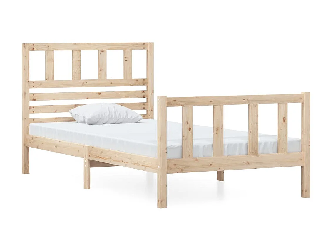 Lit-90x200 cm Bois solide EGGB41610