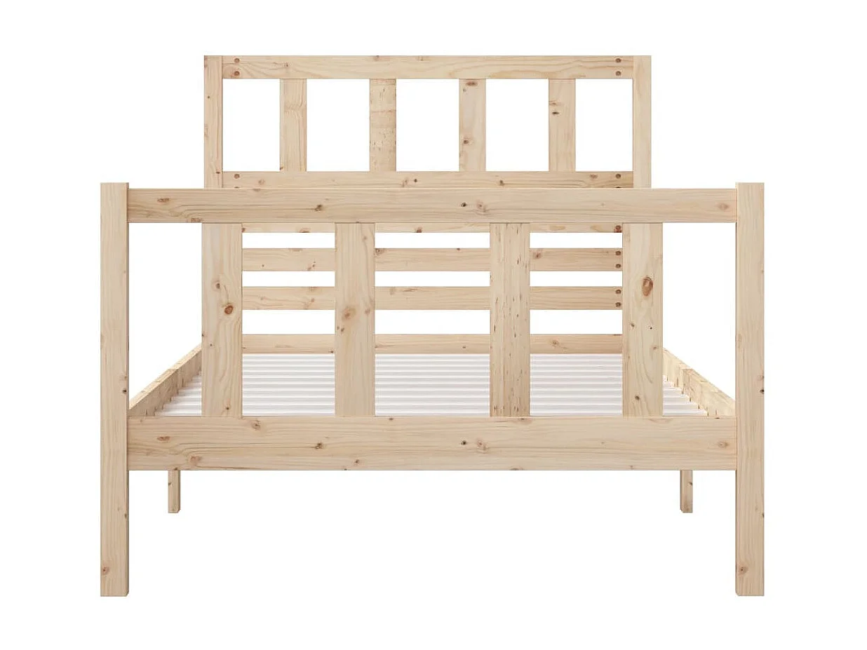 Lit-90x200 cm Bois solide EGGB41610