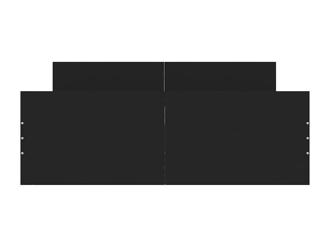 Cama c/ painéis de cabeceira e pés 120x200 cm preto PT353700