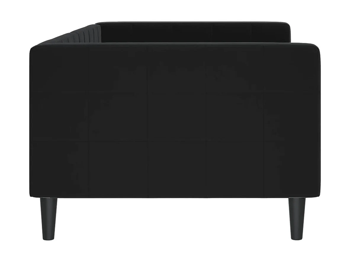 Tagesbett,Sofabett Schwarz 90x200 cm Samt -gkd54000