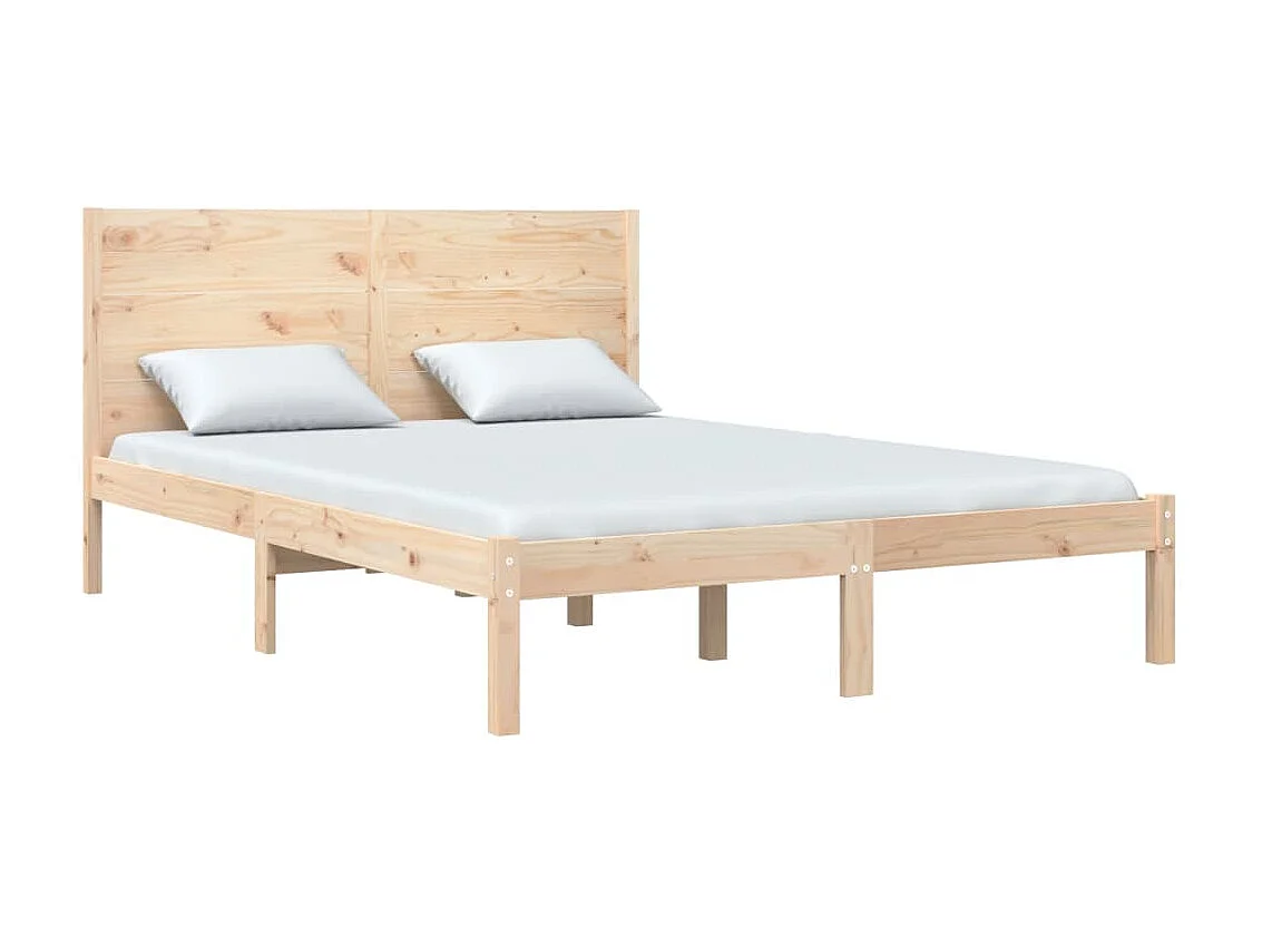 Lit-160x200 cm Bois de pin massif EGGB65975