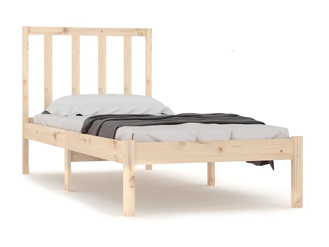 Lit-90x200 cm Bois de pin massif EGGB55659