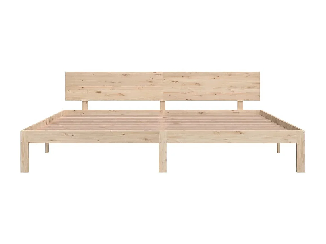 Lit-200x200 cm Bois de pin massif EGGB91046