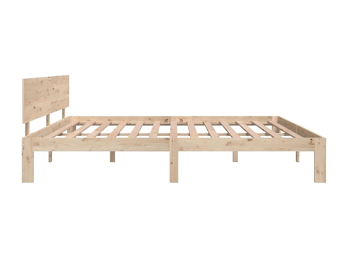 Lit-200x200 cm Bois de pin massif EGGB91046