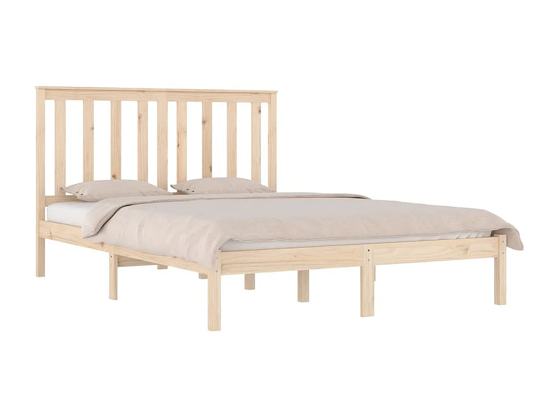 Cama 135x190 cm madera maciza de pino ES19322