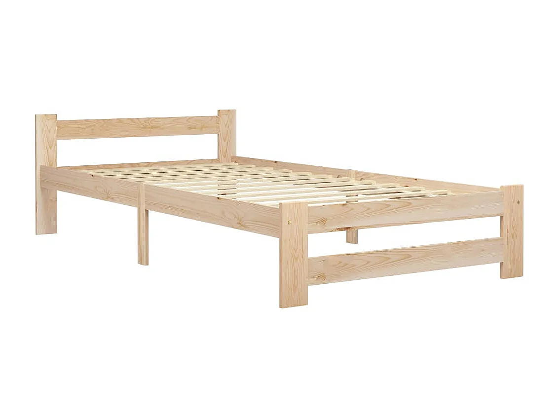Lit-100x200 cm Bois de pin massif EGGB81588