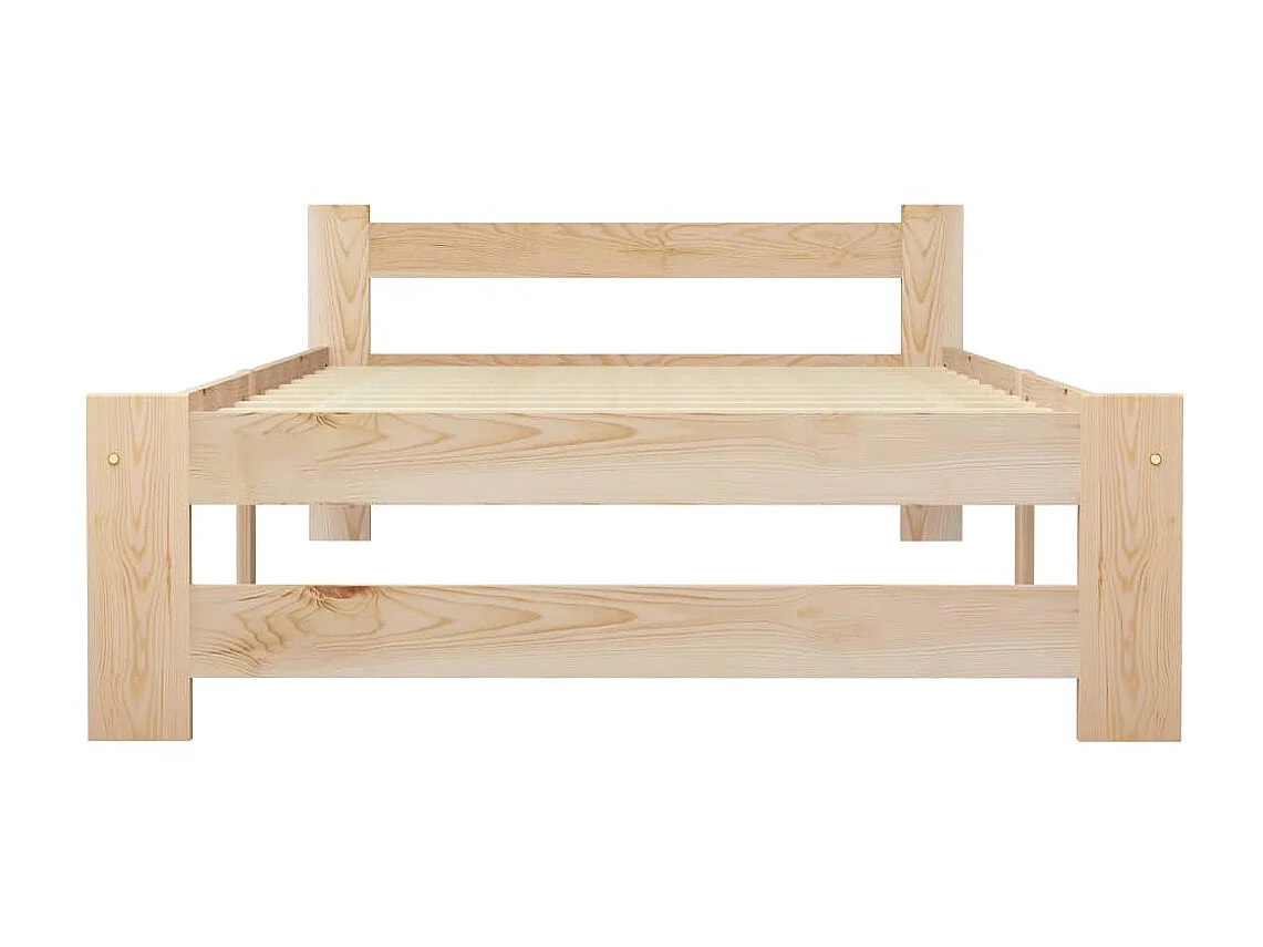Lit-100x200 cm Bois de pin massif EGGB81588