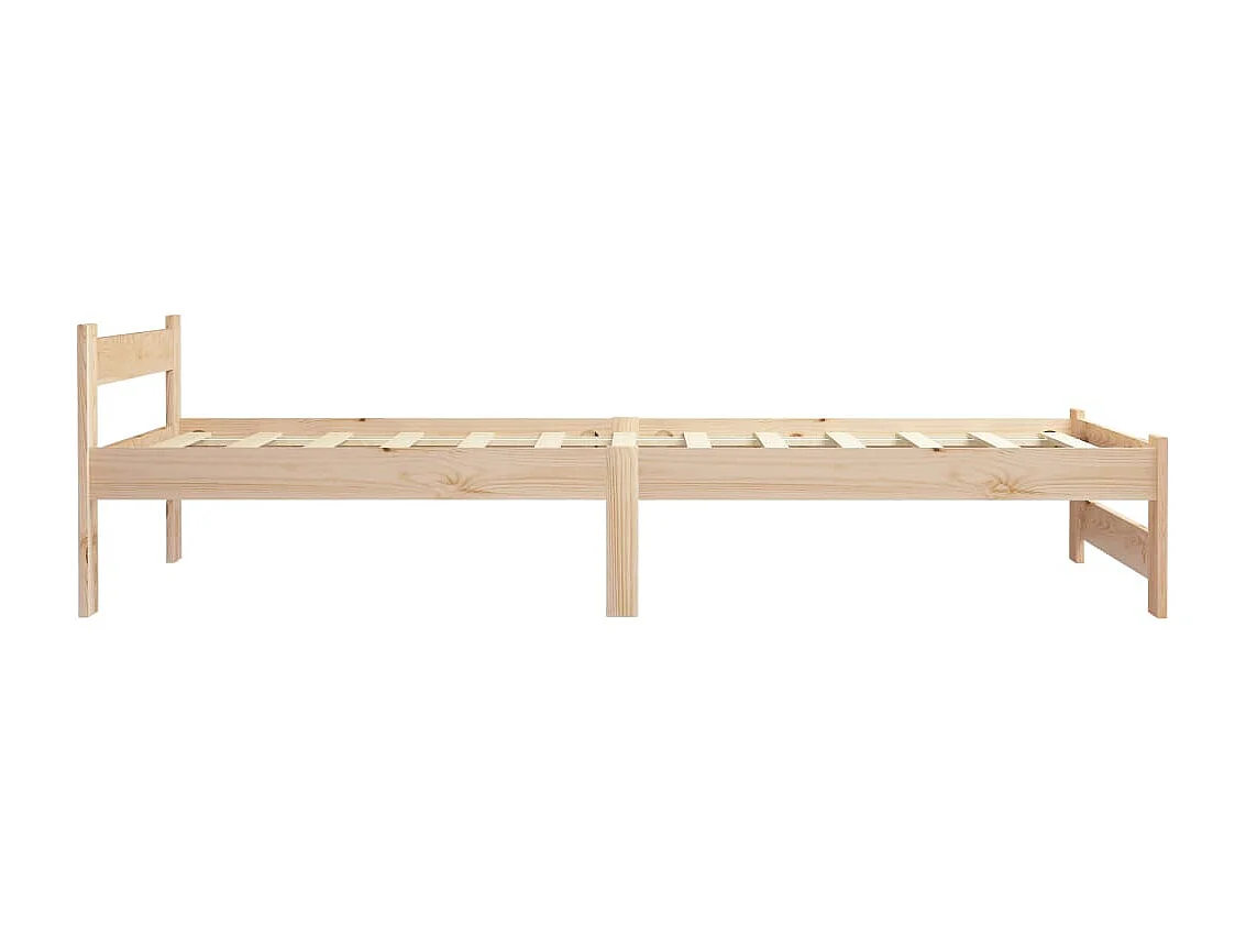 Lit-100x200 cm Bois de pin massif EGGB81588
