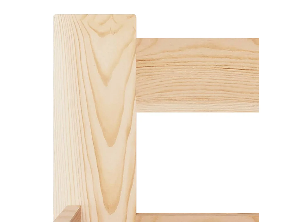 Lit-100x200 cm Bois de pin massif EGGB81588