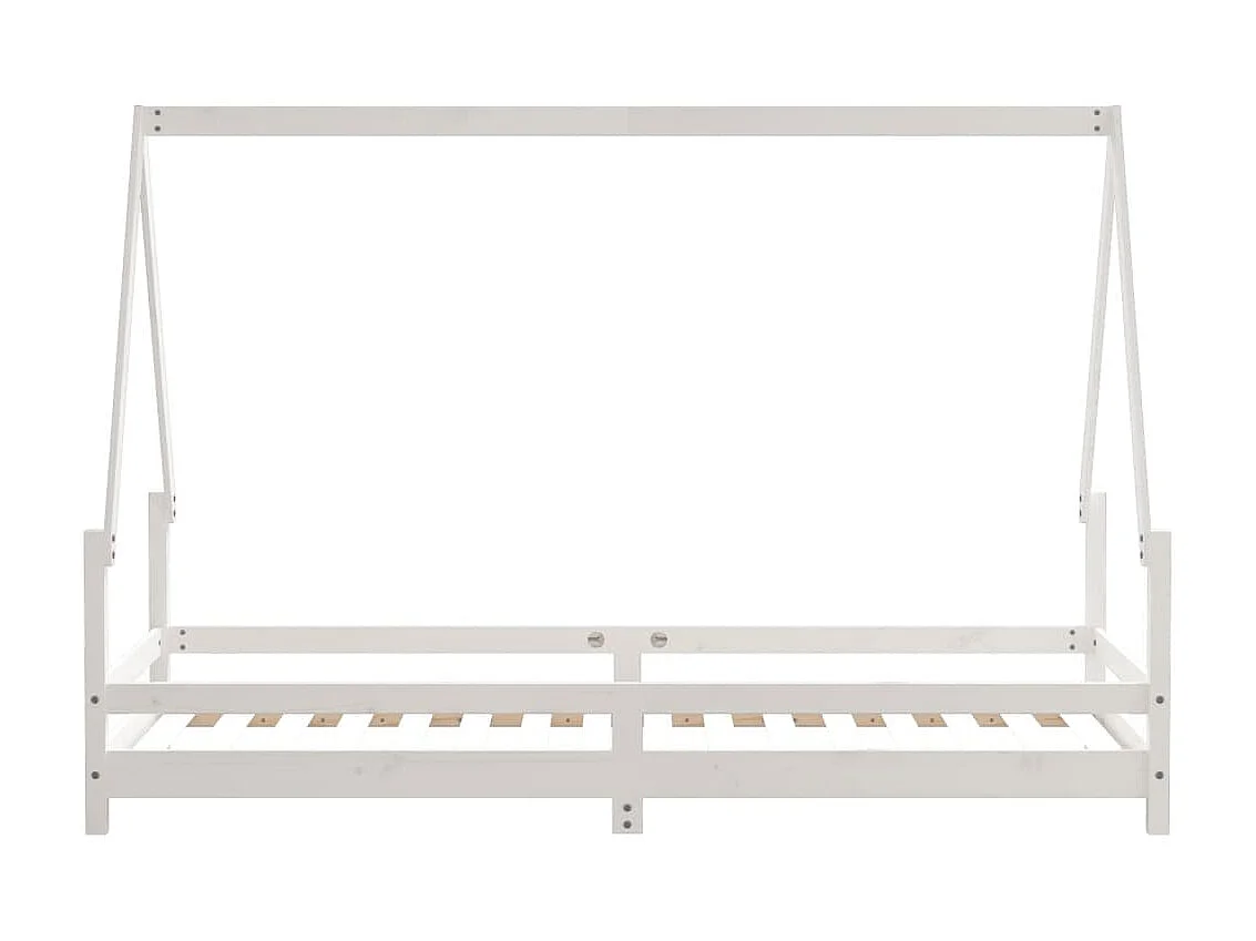 Cama infantil 90x200 cm pinho maciço branco PT927724