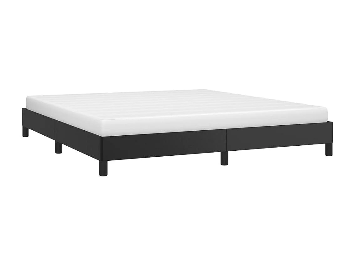 Lit-160x200 cm Noir Similicuir EGGB72347