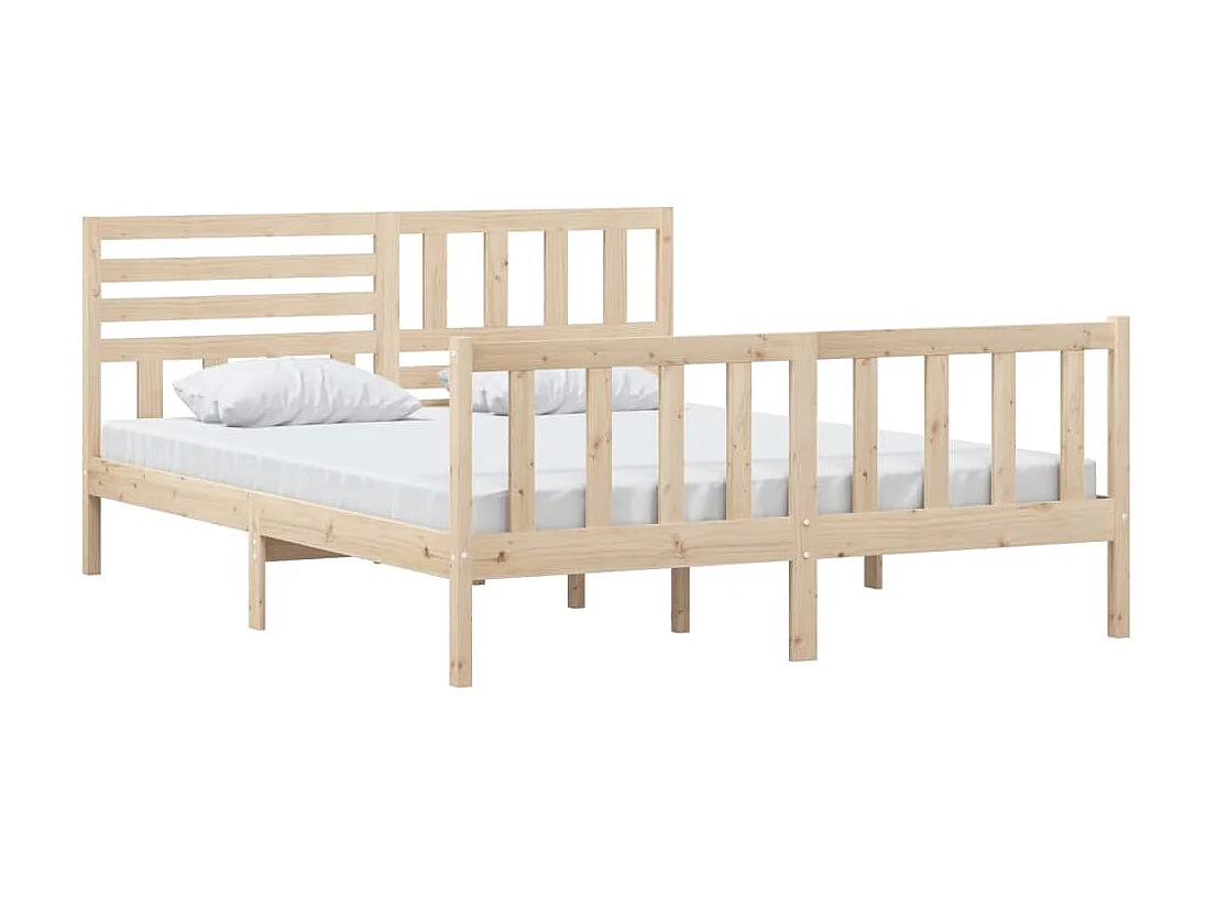 Lit-160x200 cm Bois massif EGGB39393