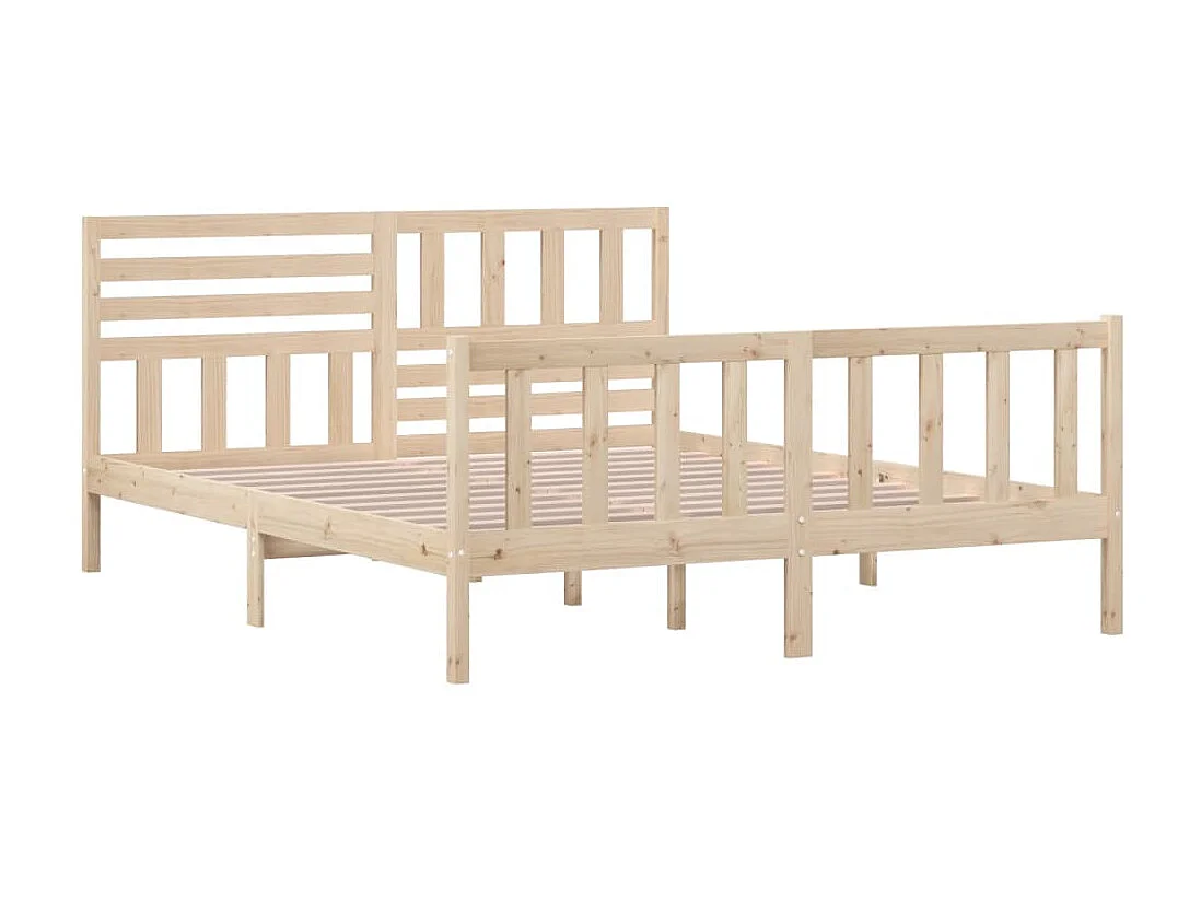 Lit-160x200 cm Bois massif EGGB39393