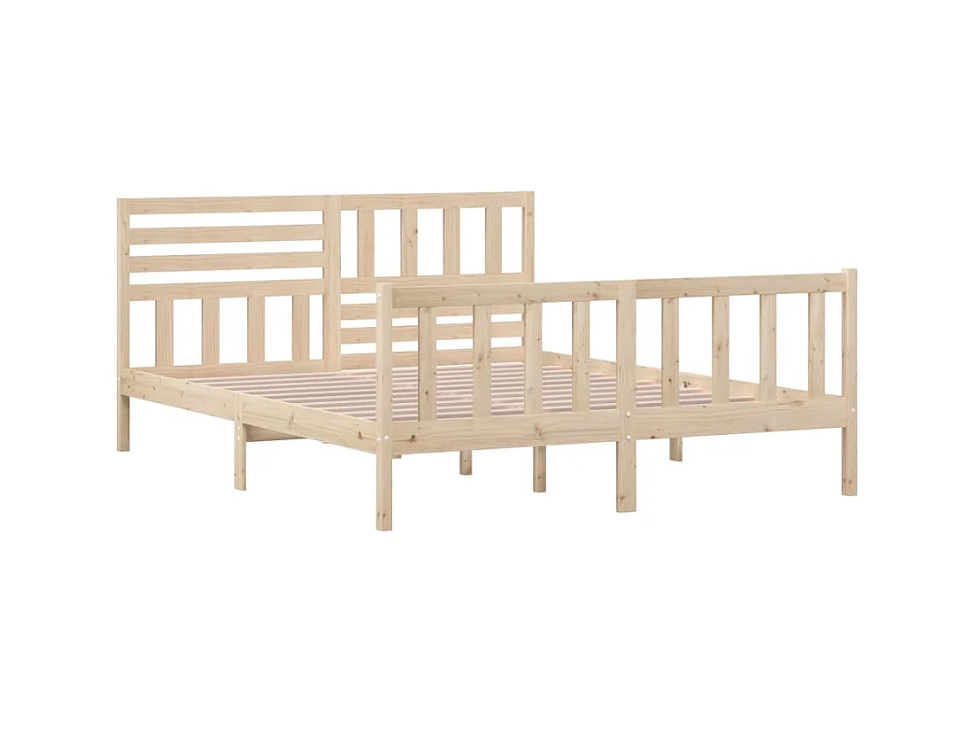 Lit-160x200 cm Bois massif EGGB39393