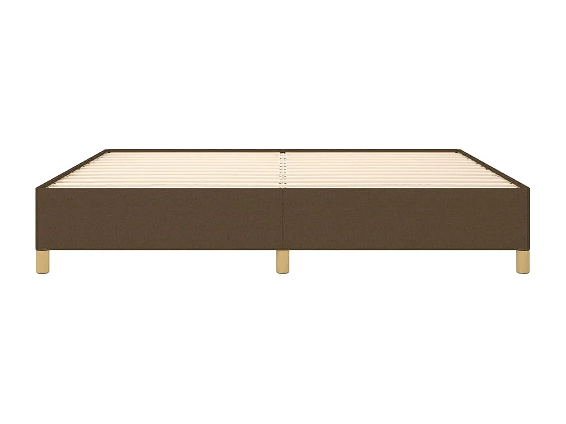 Lit-200x200 cm Marron foncé Tissu EGGB68375