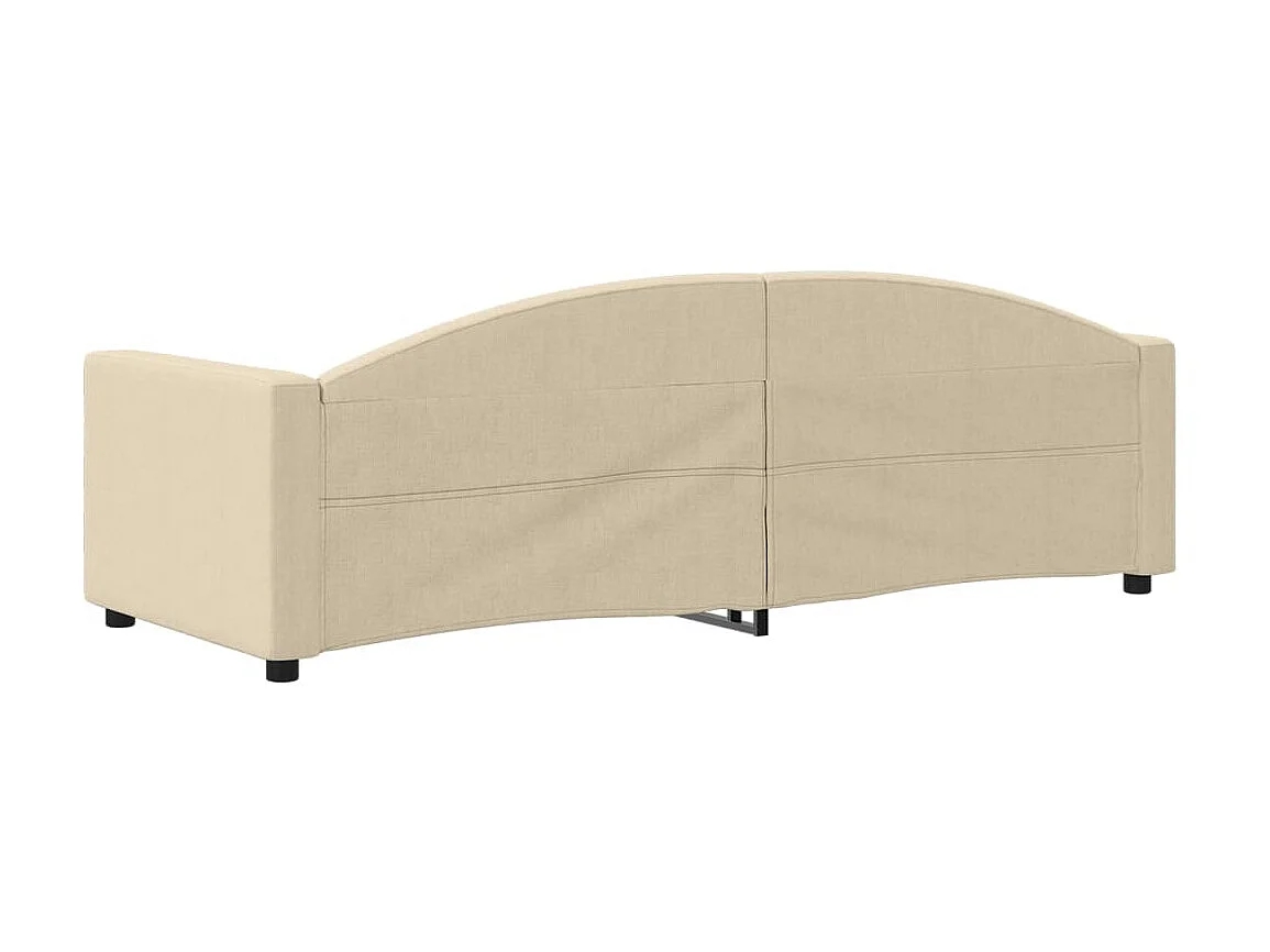 Lit-80x200 cm de repos crème tissu EGGB75823