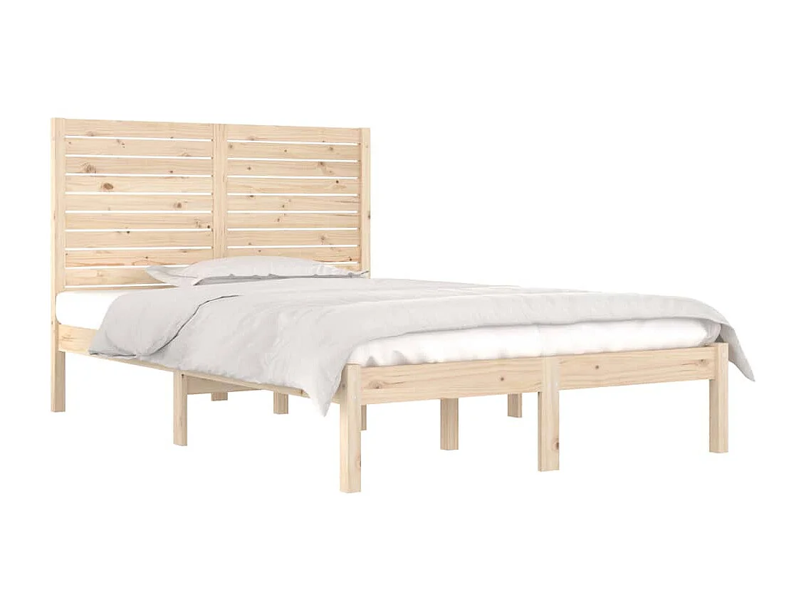 Lit-140x190 cm Bois massif EGGB10344