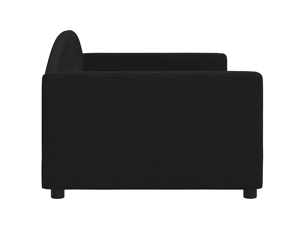 Lit-90x200 cm de repos noir tissu EGGB35963