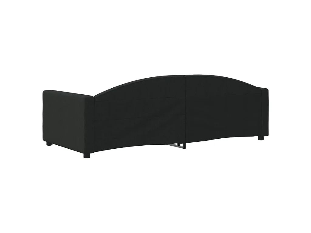 Lit-90x200 cm de repos noir tissu EGGB35963