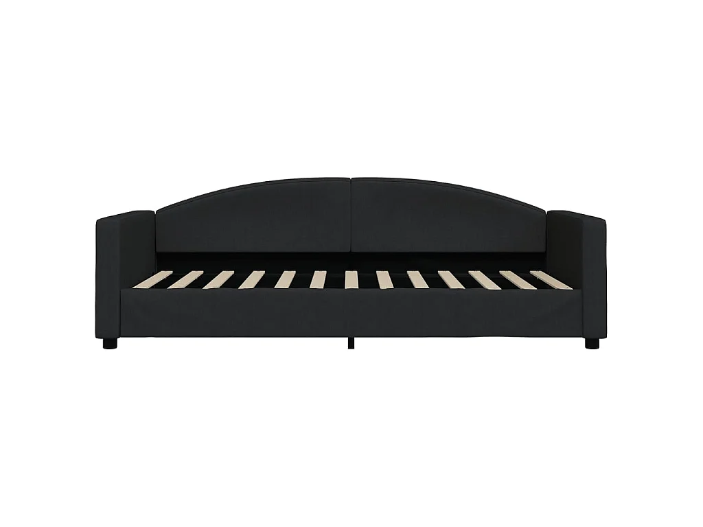 Lit-90x200 cm de repos noir tissu EGGB35963