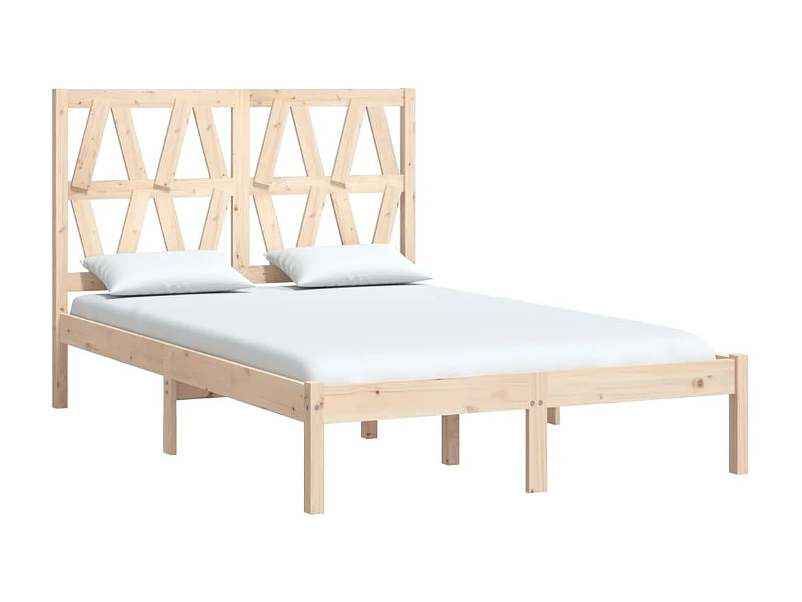 Lit-140x200 cm Bois de pin massif EGGB41348