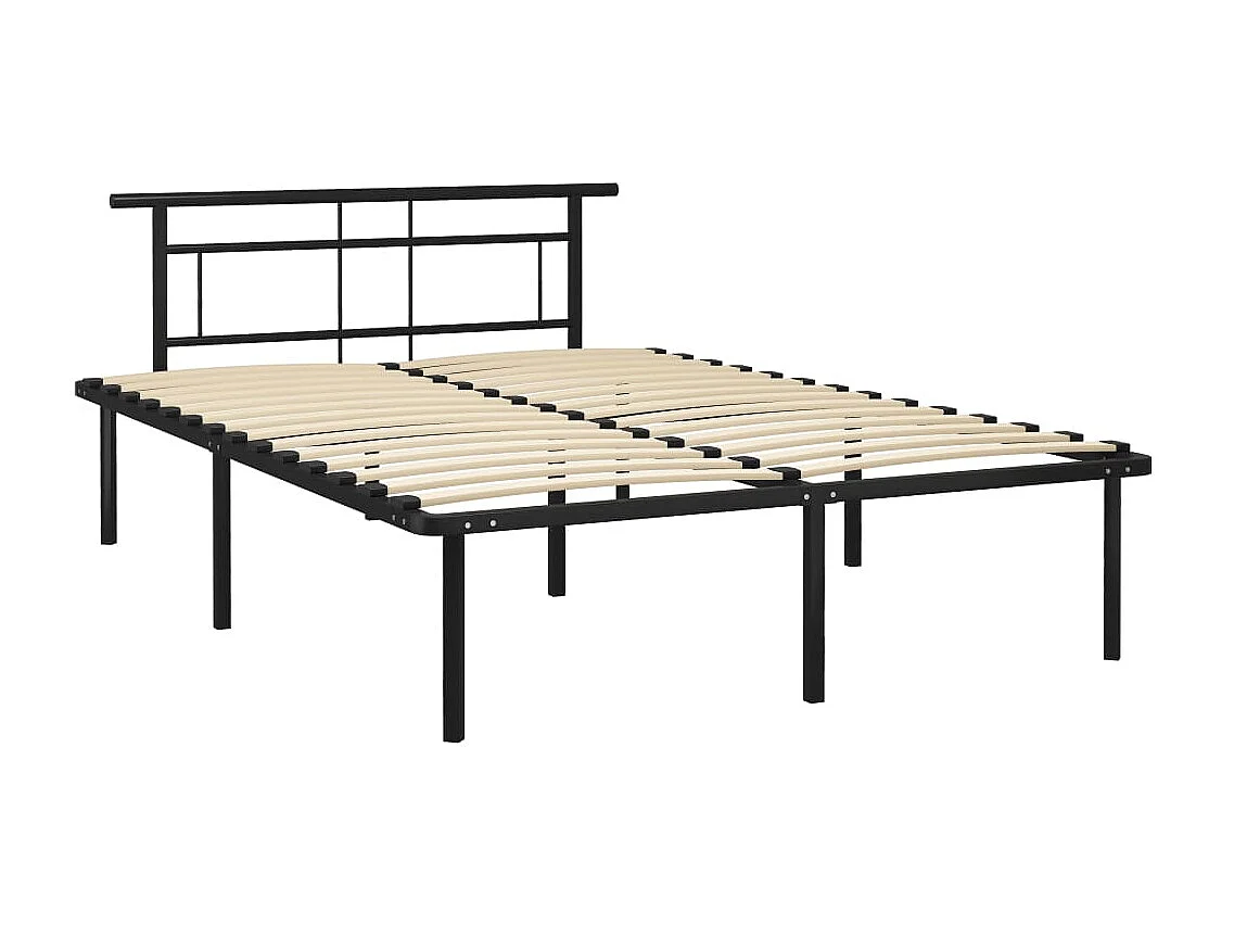 Cama 140x200 cm de metal negra ES52850