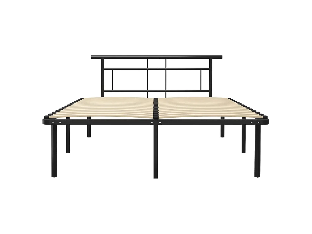 Cama 140x200 cm de metal negra ES52850