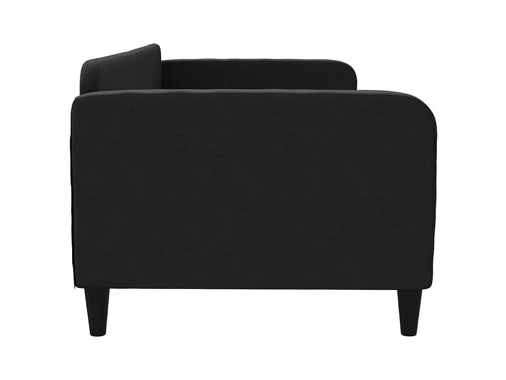 Lit-90x200 cm de repos noir tissu EGGB26653