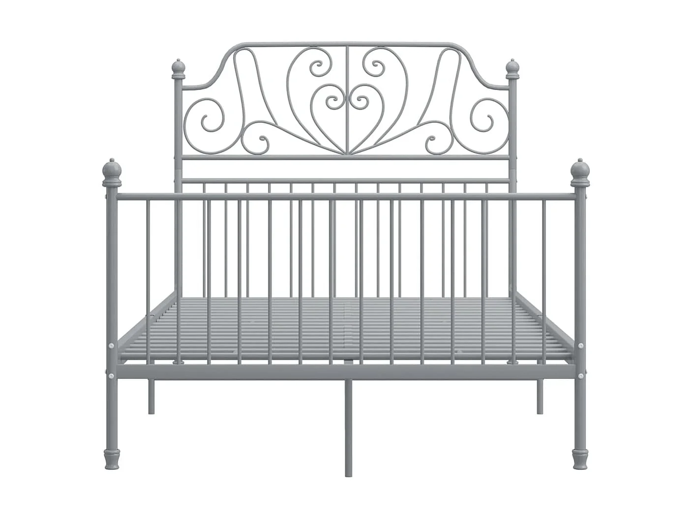 Lit-120x200 cm Gris Métal EGGB37190