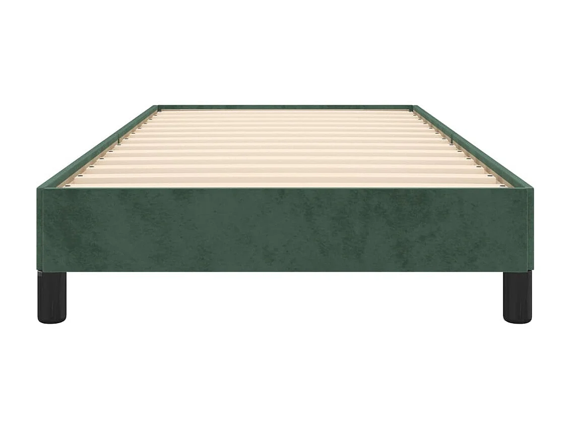 Lit-100x200 cm Vert foncé Velours EGGB51974