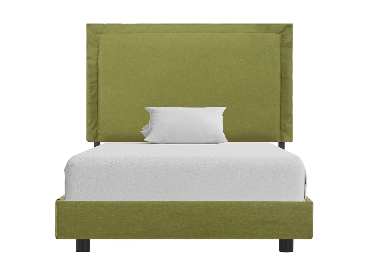 Cama 90x200 cm tecido verde PT386292