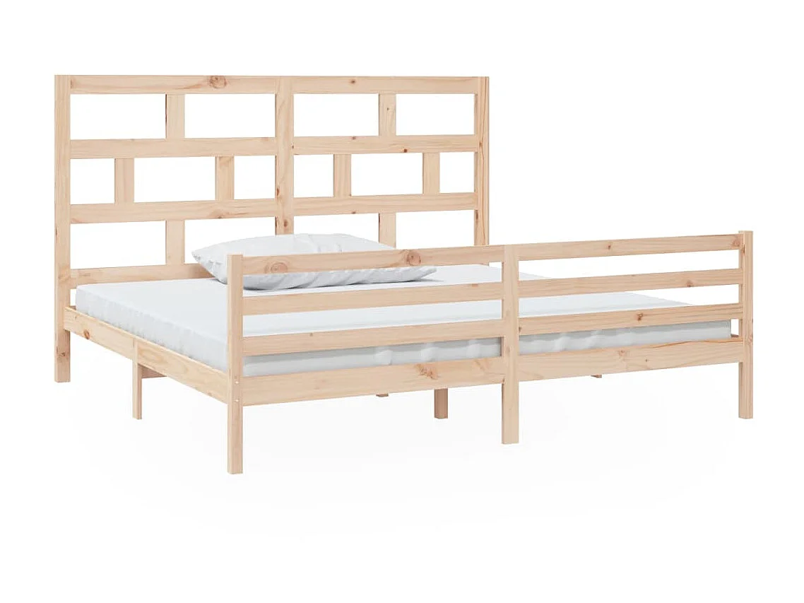 Bedframe massief grenenhout 200x200 cm NL27623