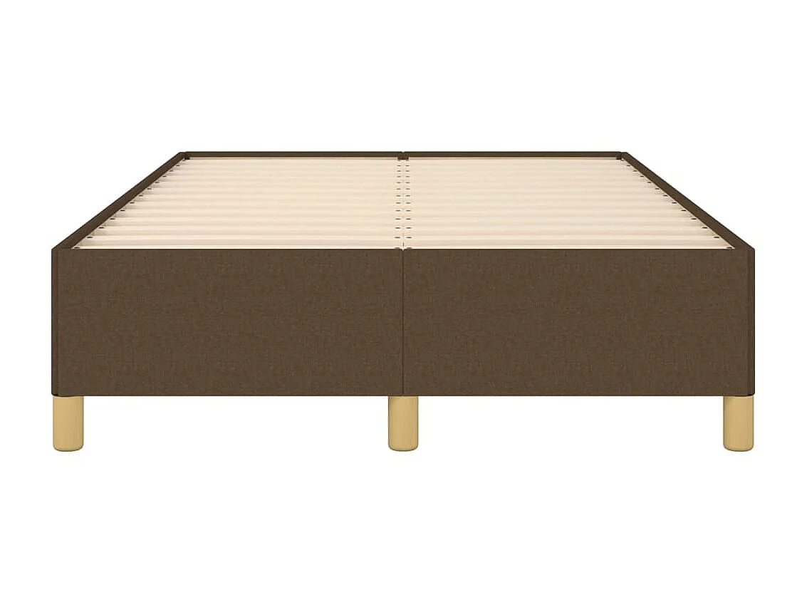 Lit-120x200 cm Marron foncé Tissu EGGB51706
