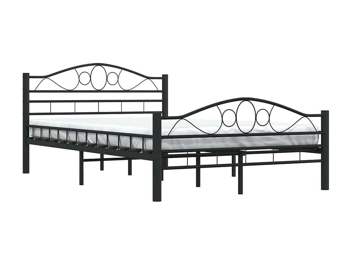 Lit-120x200 cm noir acier EGGB87146