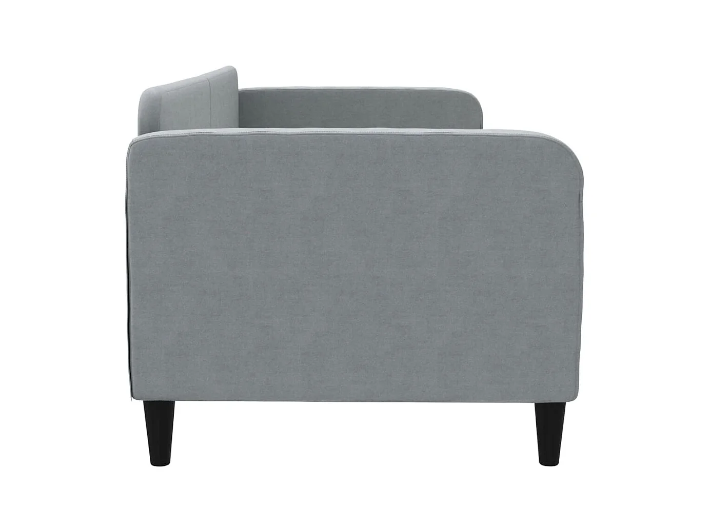 Lit-80x200 cm de repos gris clair tissu EGGB58161