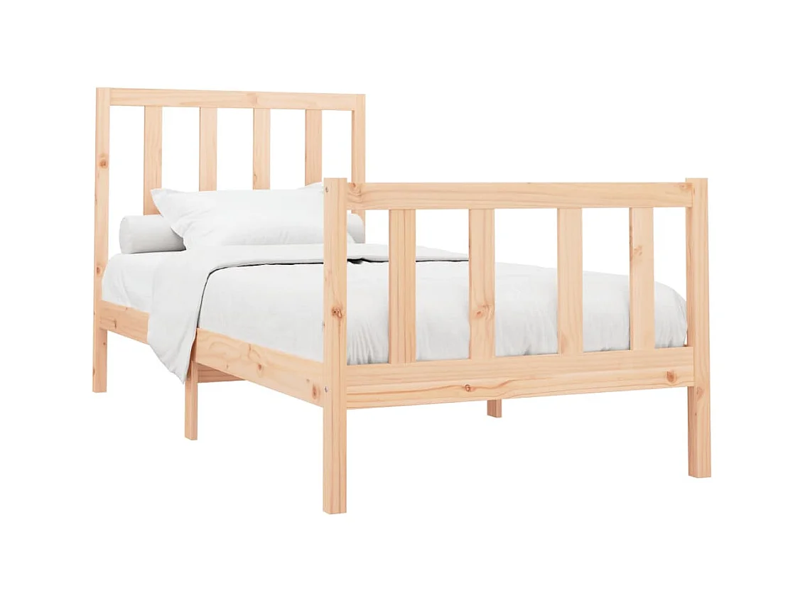 Lit-100x200 cm Bois de pin massif EGGB76169