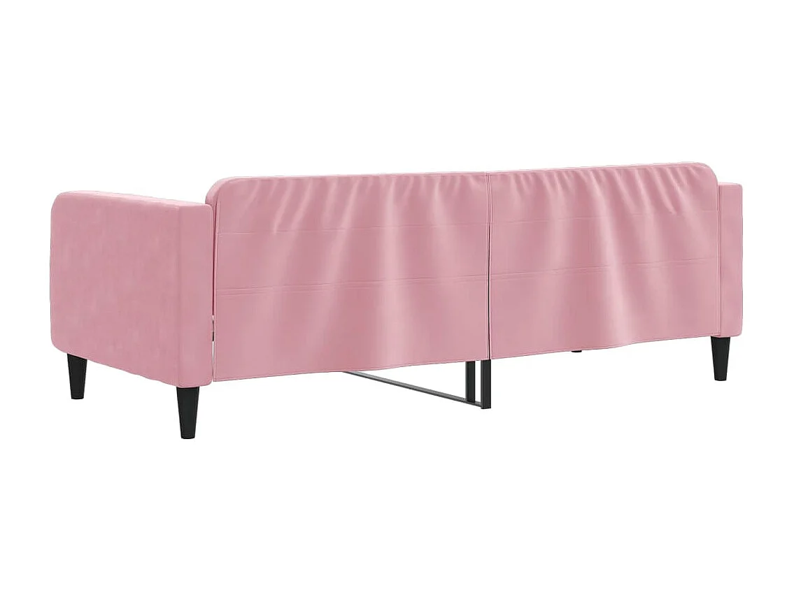 Tagesbett,Sofabett Rosa 100x200 cm Samt -gkd52697