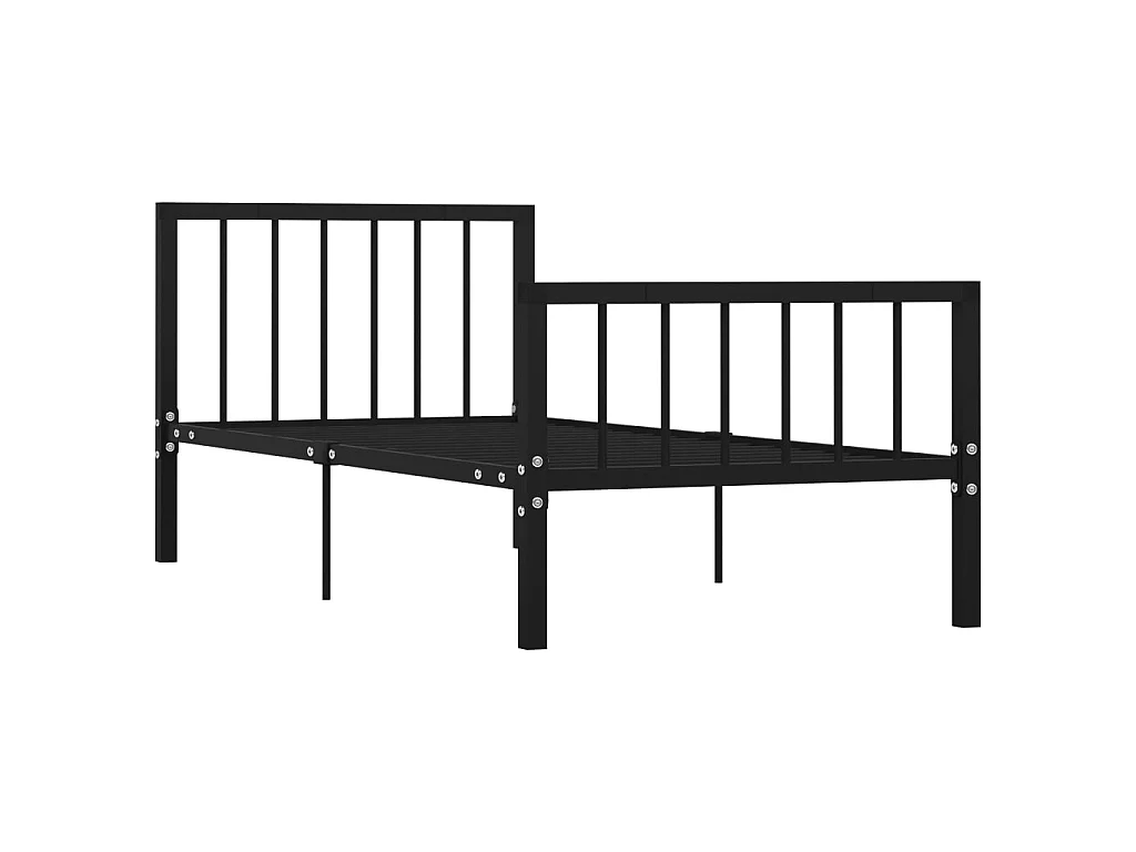 Bedframe metaal zwart 100x200 cm NL74696