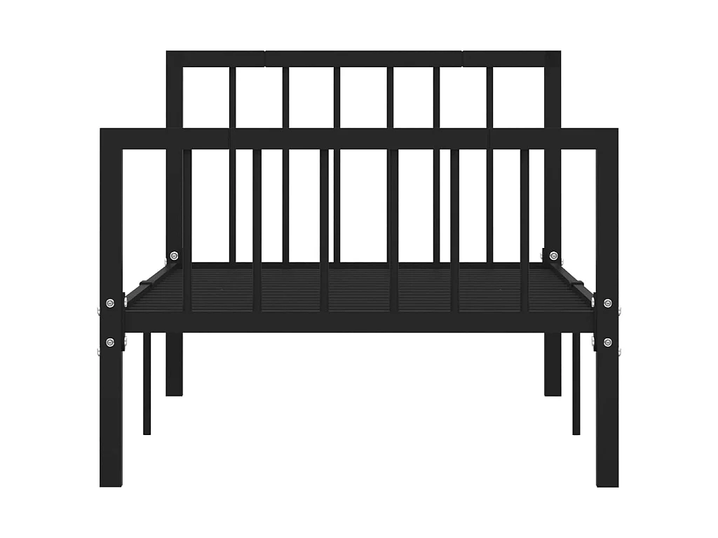 Bedframe metaal zwart 100x200 cm NL74696