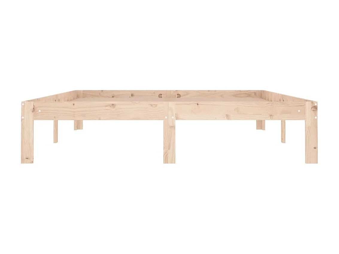 Lit-140x190 cm Bois de pin massif EGGB27834
