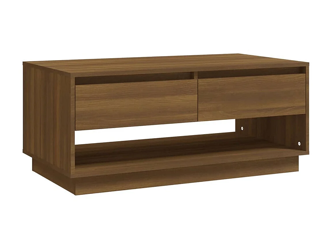 Salontafel 102,5x55x44 cm spaanplaat bruin eikenkleurig NL35722