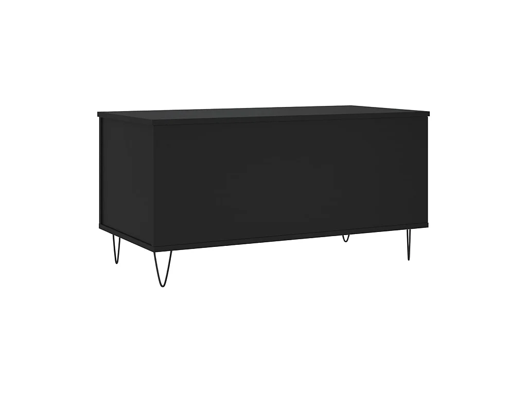 Mesa de centro madera contrachapada negro 90x44,5x45 cm ES684277