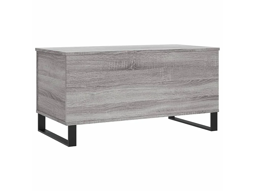 Mesa de centro madera contrachapada gris Sonoma 90x44,5x45 cm ES288155